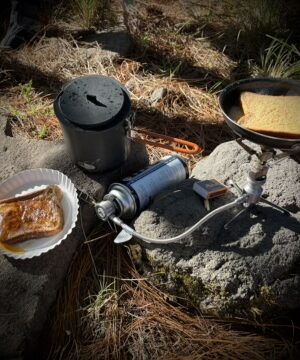 Picnic at the foothills of the volcano